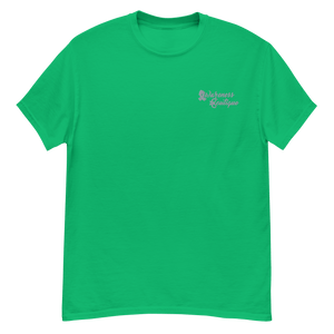 Grey Ribbon Embroidered Tee - Awareness Boutique