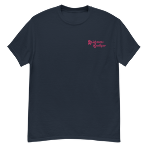 Red Ribbon Embroidered Tee - Awareness Boutique