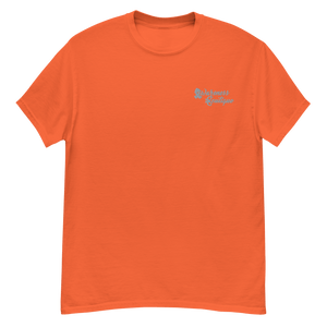 Grey Ribbon Embroidered Tee - Awareness Boutique