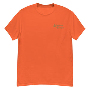Gold Ribbon Embroidered Tee - Awareness Boutique