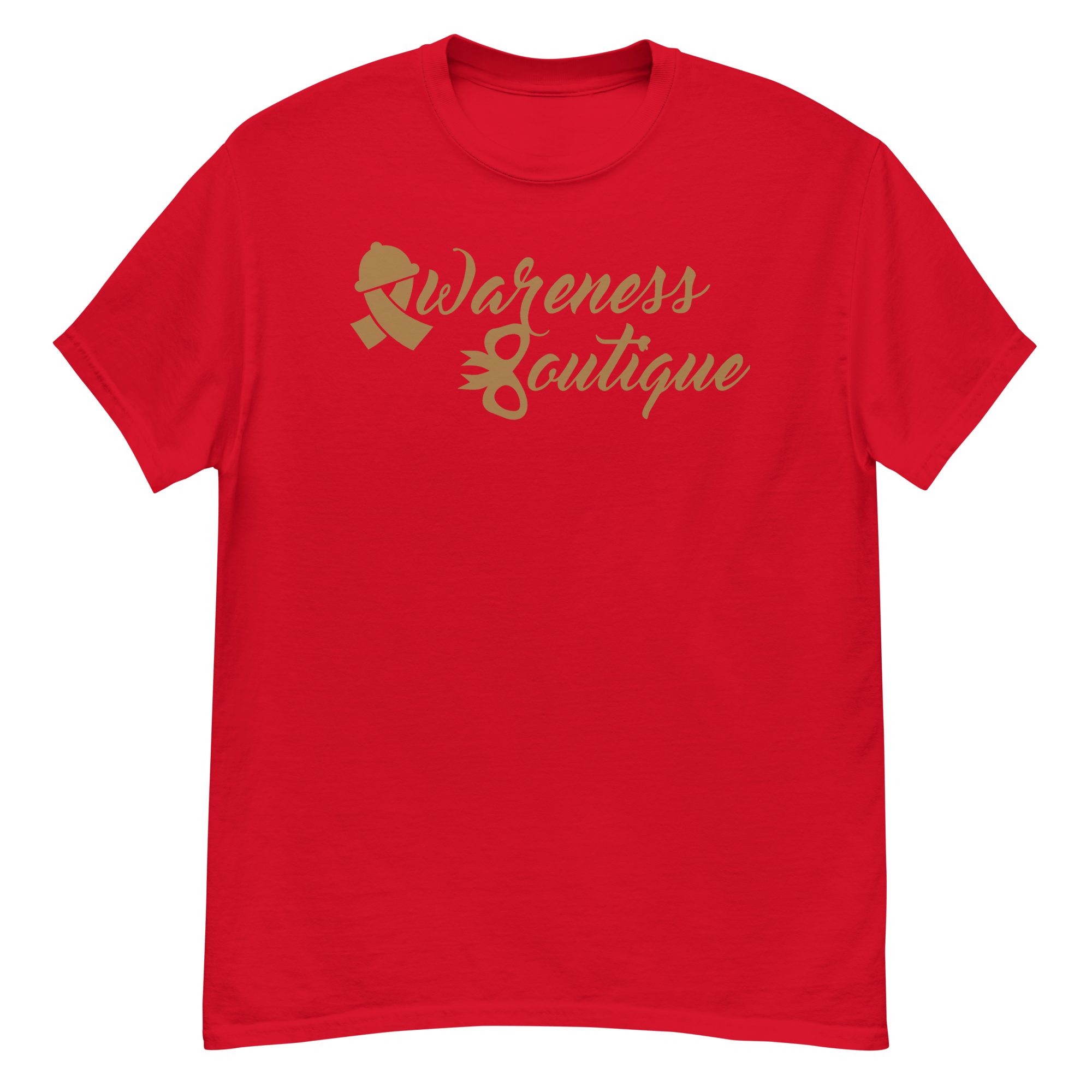 Gold Ribbon Tee - Awareness Boutique