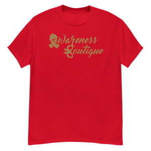 Gold Ribbon Tee - Awareness Boutique