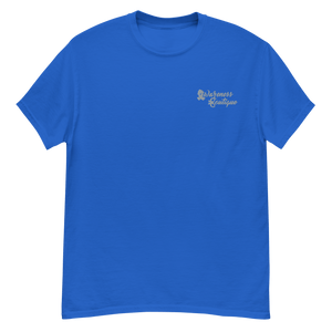 Grey Ribbon Embroidered Tee - Awareness Boutique