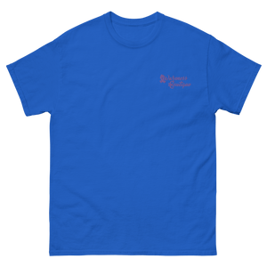 Purple Ribbon Embroidered Tee - Awareness Boutique