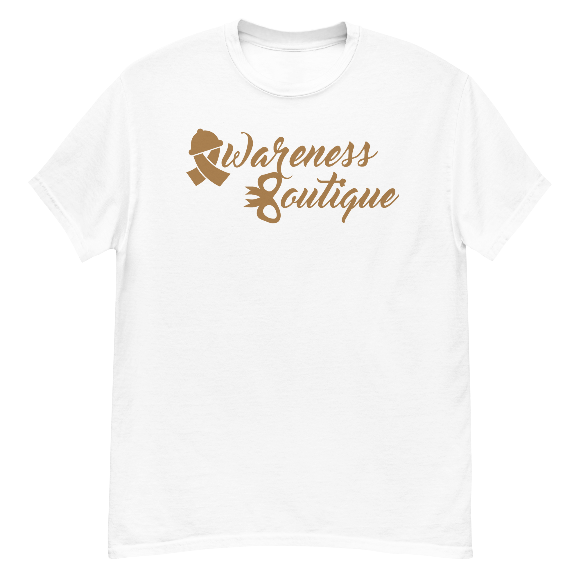 Gold Ribbon Tee - Awareness Boutique