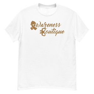 Gold Ribbon Tee - Awareness Boutique