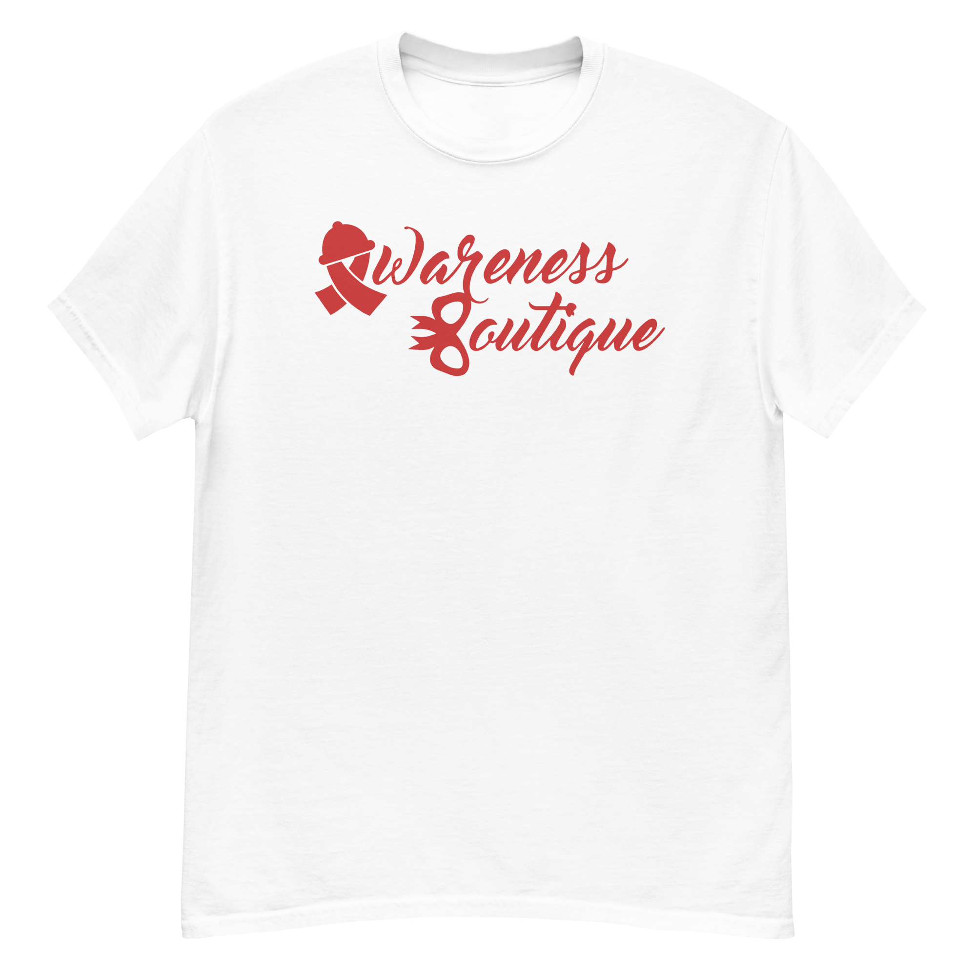 Red Ribbon Tee - Awareness Boutique