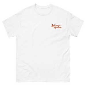 Orange Ribbon Embroidered Tee - Awareness Boutique