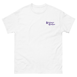Purple Ribbon Embroidered Tee - Awareness Boutique