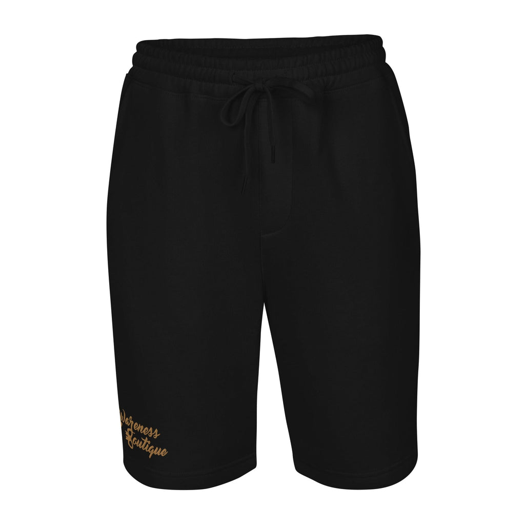 Gold Ribbon Fleece Shorts - Awareness Boutique
