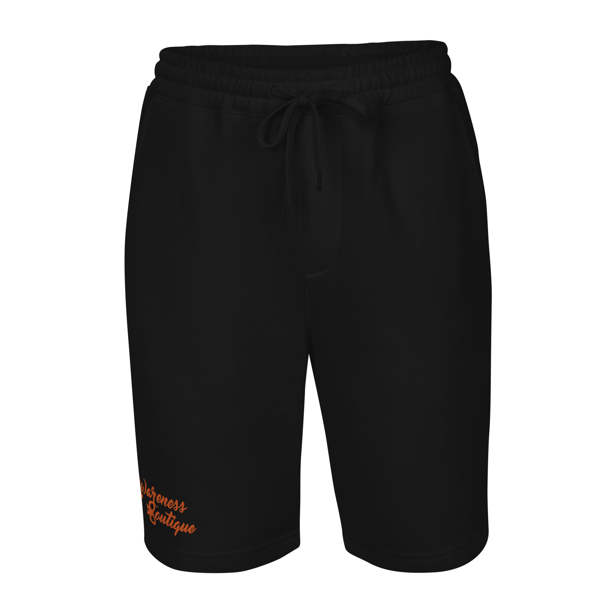 Red Ribbon Fleece Shorts - Awareness Boutique