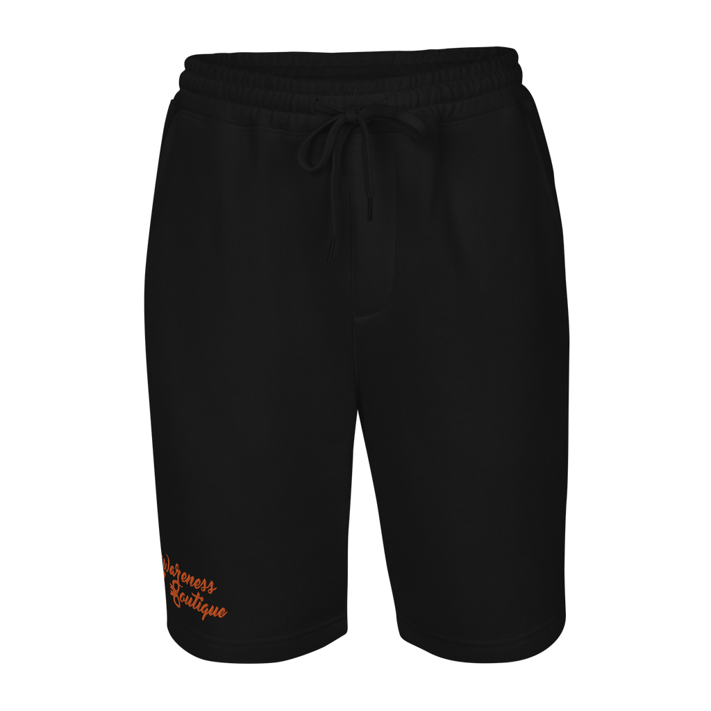 Red Ribbon Fleece Shorts - Awareness Boutique