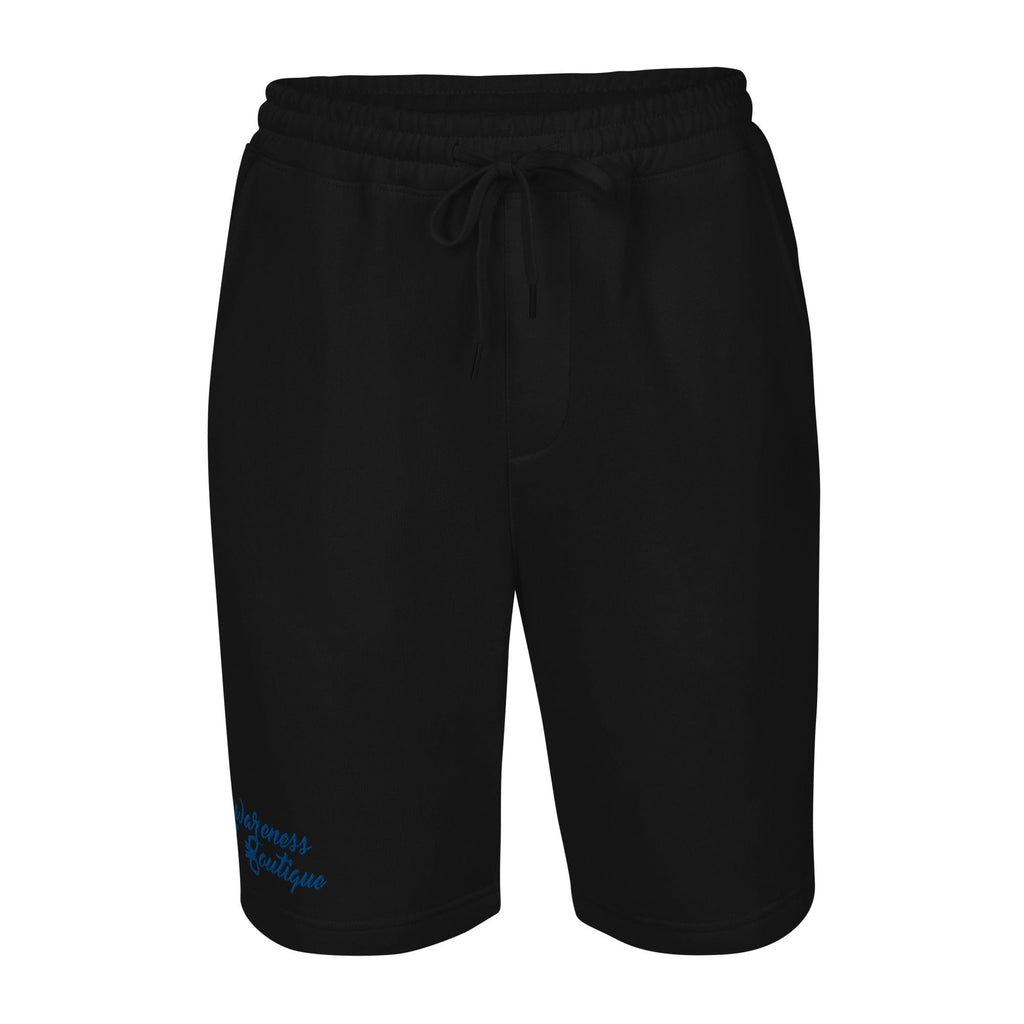 Blue Ribbon Fleece Shorts - Awareness Boutique