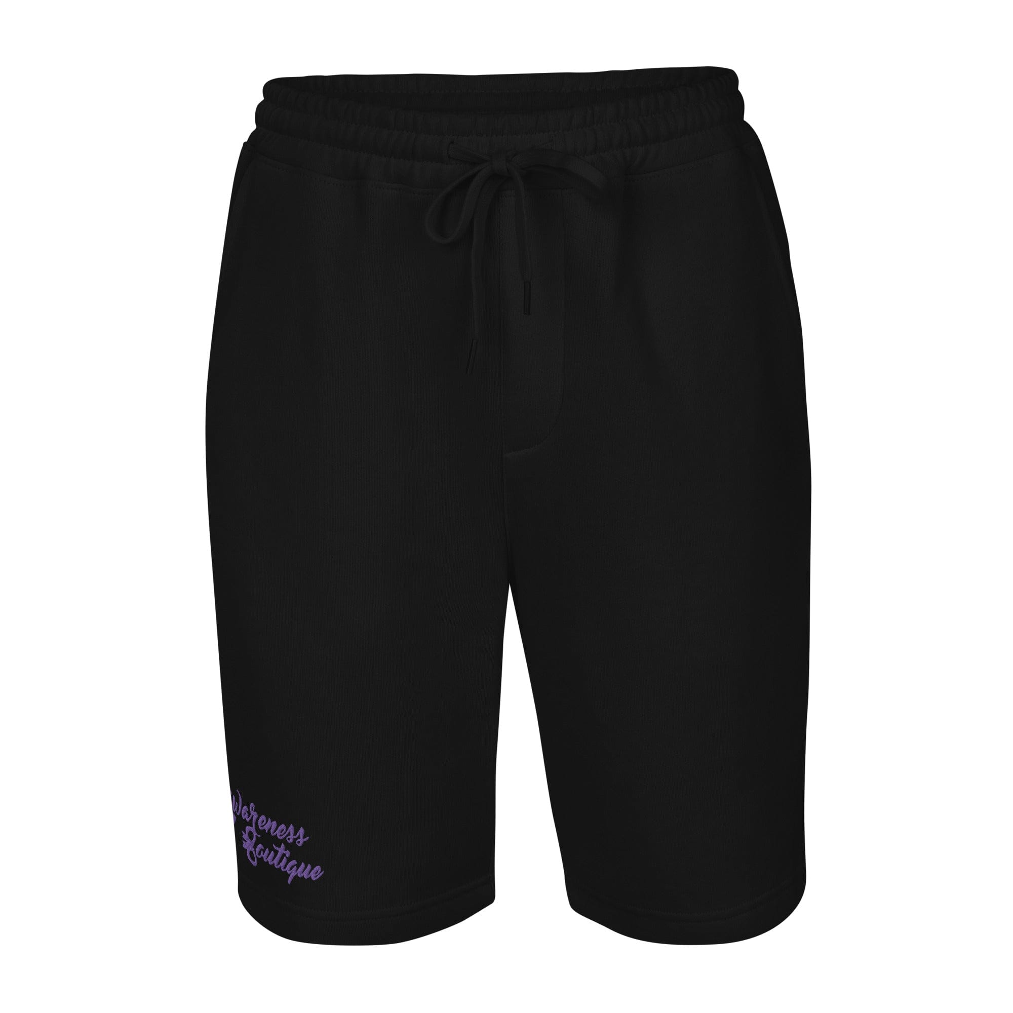 Purple Ribbon Fleece Shorts - Awareness Boutique