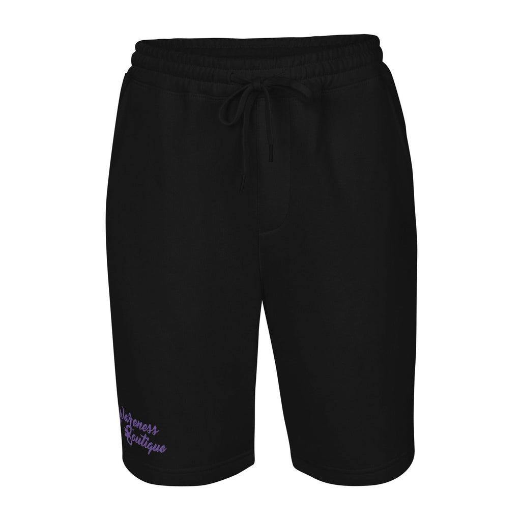 Purple Ribbon Fleece Shorts - Awareness Boutique