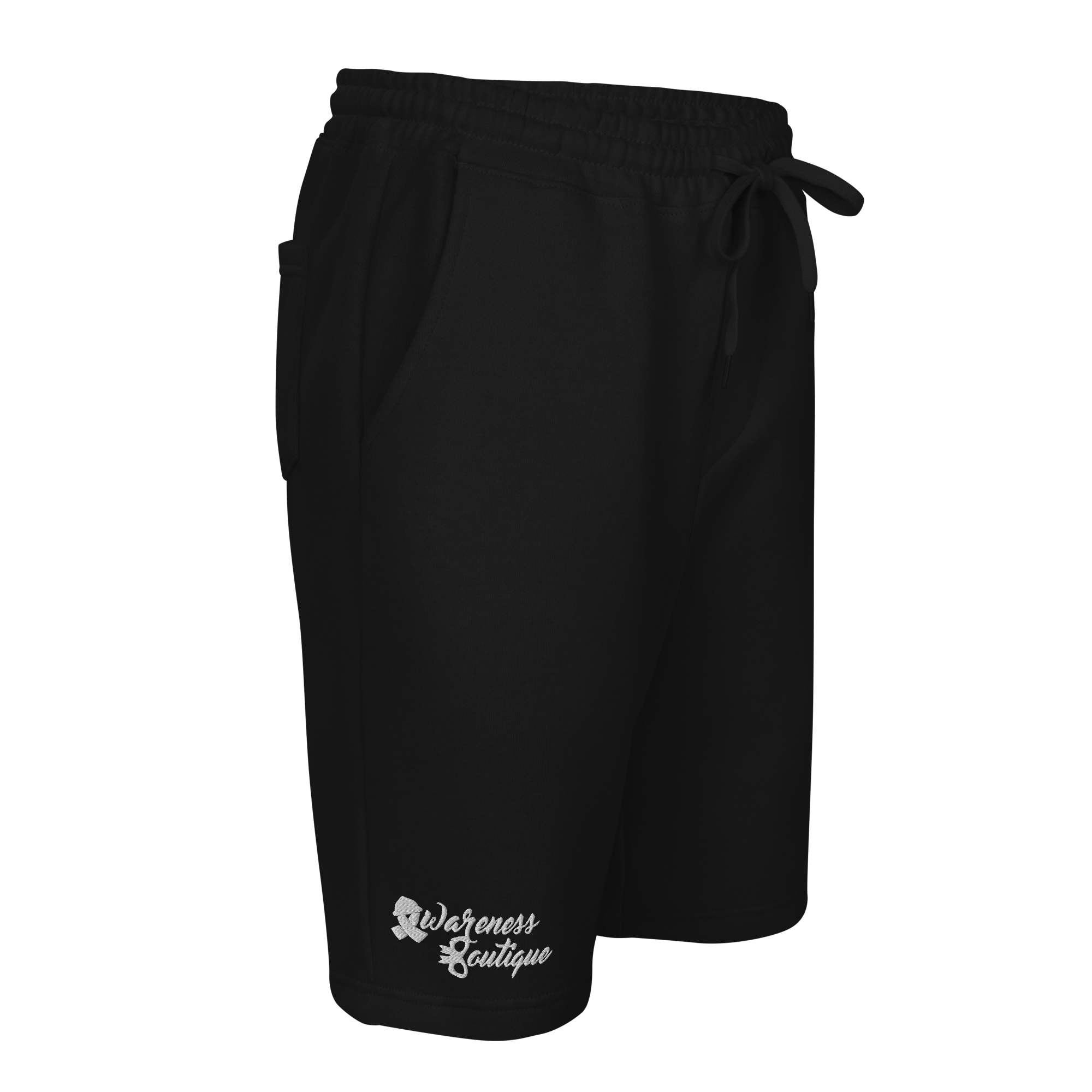 Grey Ribbon Fleece Shorts - Awareness Boutique