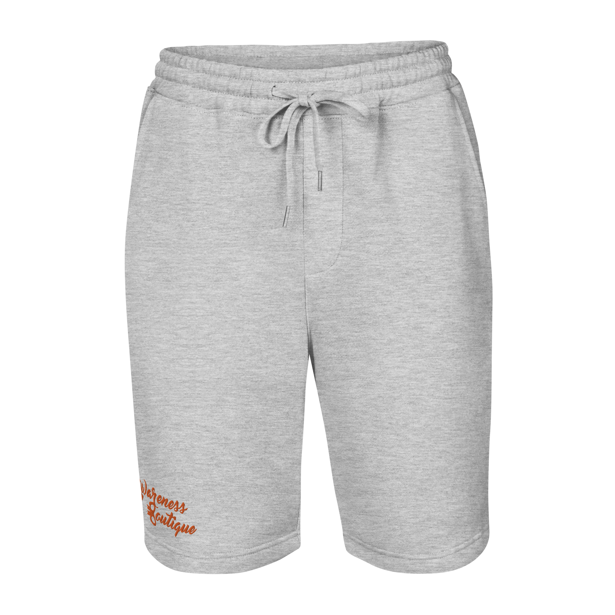 Red Ribbon Fleece Shorts - Awareness Boutique