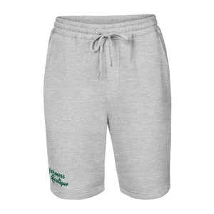 Green Ribbon Fleece Shorts - Awareness Boutique