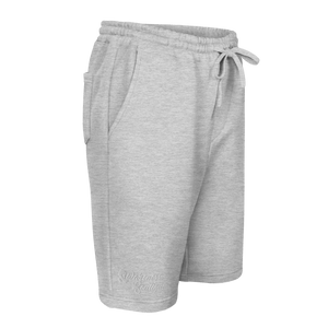 Grey Ribbon Fleece Shorts - Awareness Boutique