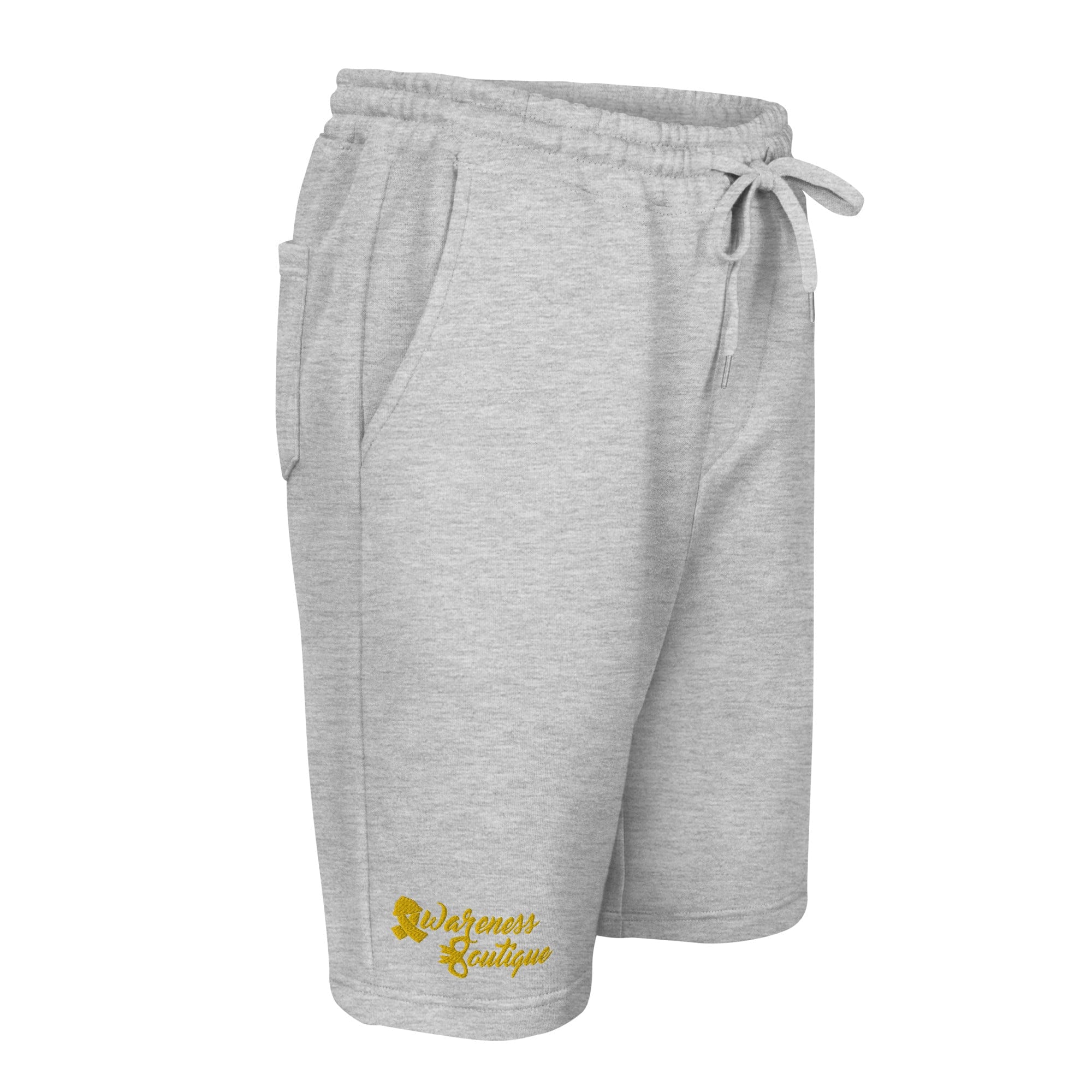 Yellow Ribbon Fleece Shorts - Awareness Boutique