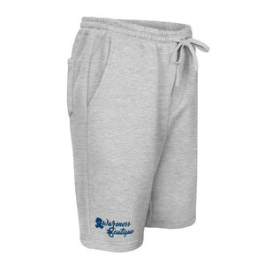 Blue Ribbon Fleece Shorts - Awareness Boutique