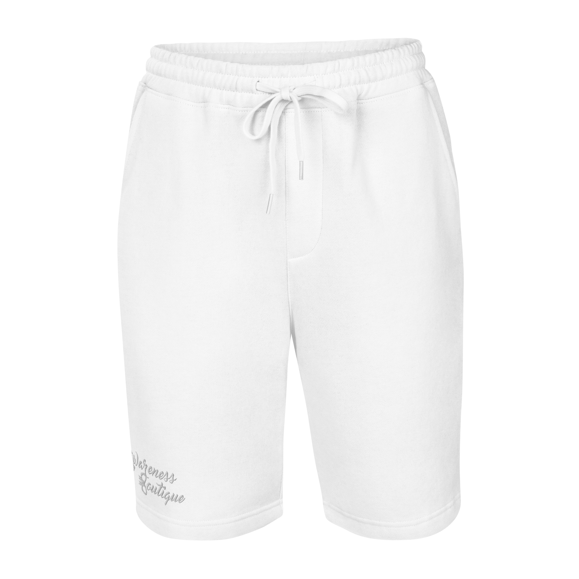 Grey Ribbon Fleece Shorts - Awareness Boutique