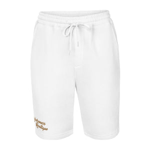 Gold Ribbon Fleece Shorts - Awareness Boutique