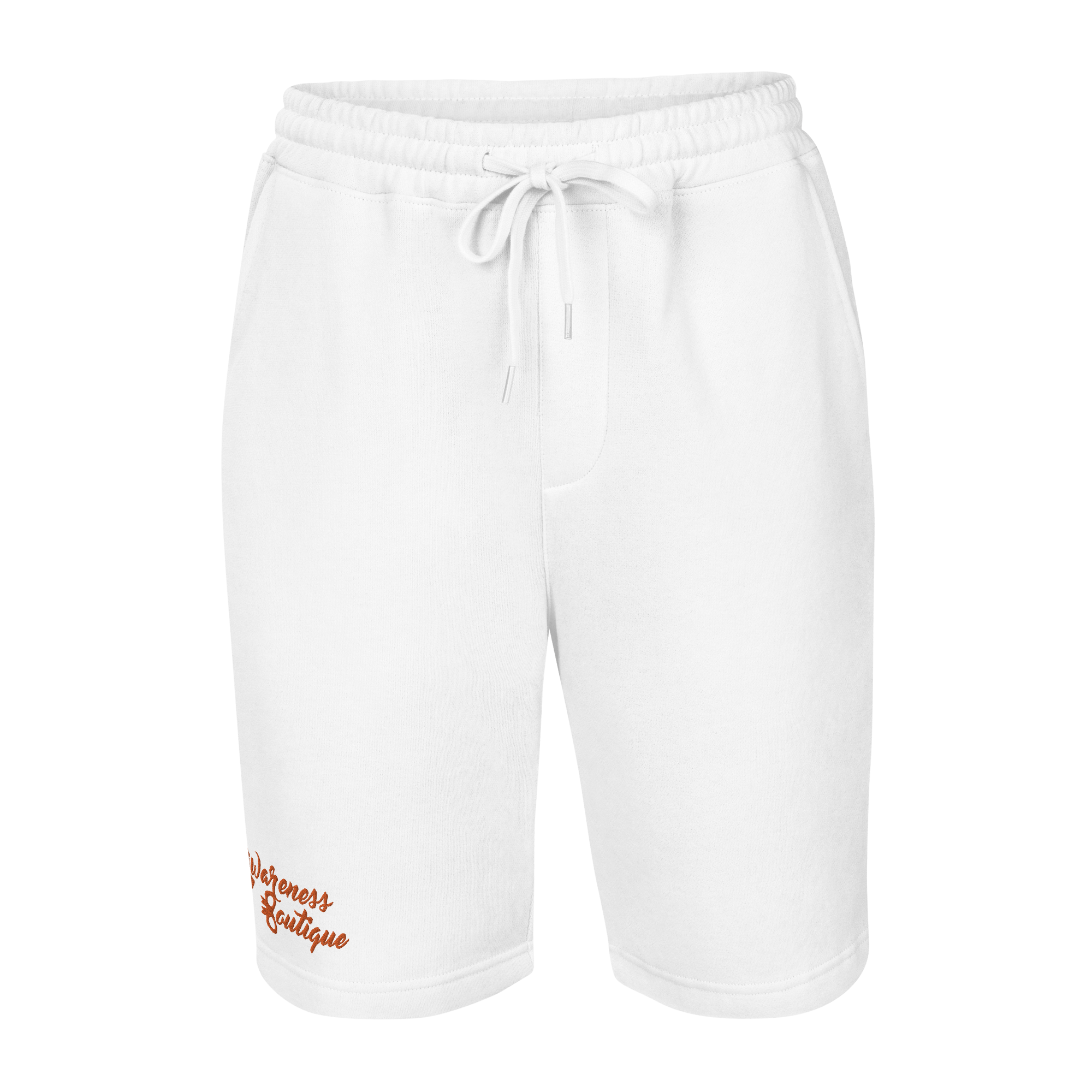 Red Ribbon Fleece Shorts - Awareness Boutique