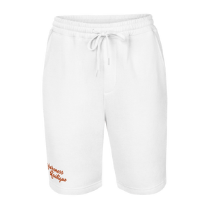 Red Ribbon Fleece Shorts - Awareness Boutique