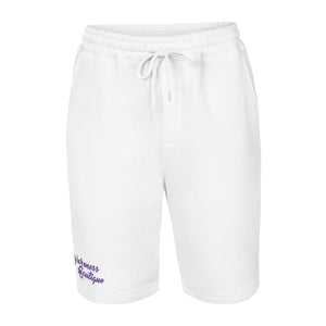 Purple Ribbon Fleece Shorts - Awareness Boutique