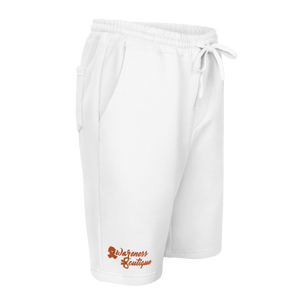 Red Ribbon Fleece Shorts - Awareness Boutique