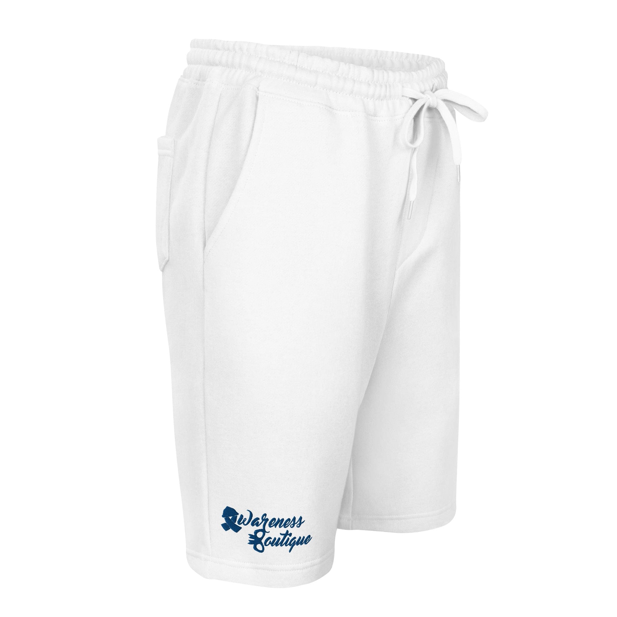 Blue Ribbon Fleece Shorts - Awareness Boutique