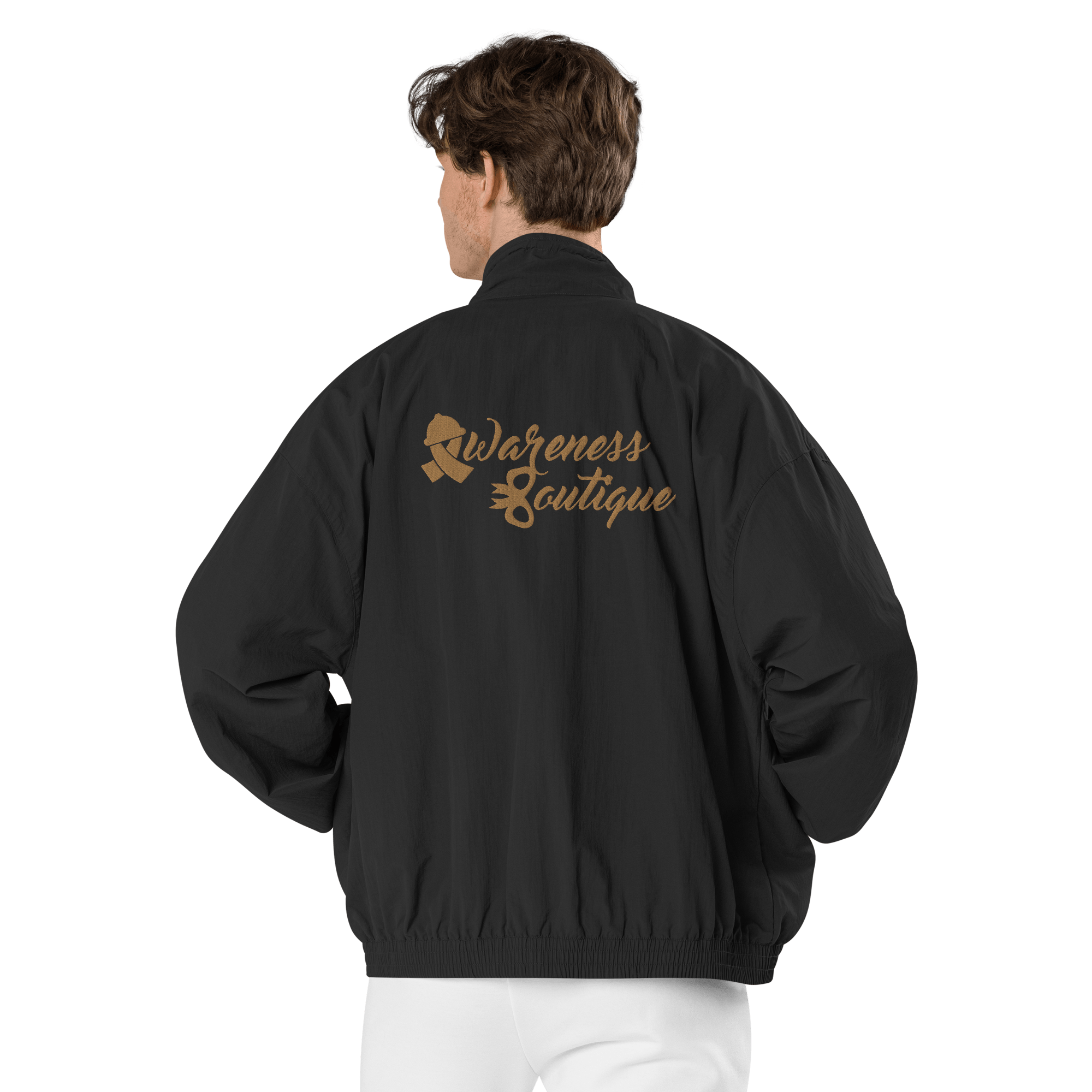 Awareness Boutique Gold Ribbon Recycled Tracksuit Jacket - Awareness Boutique