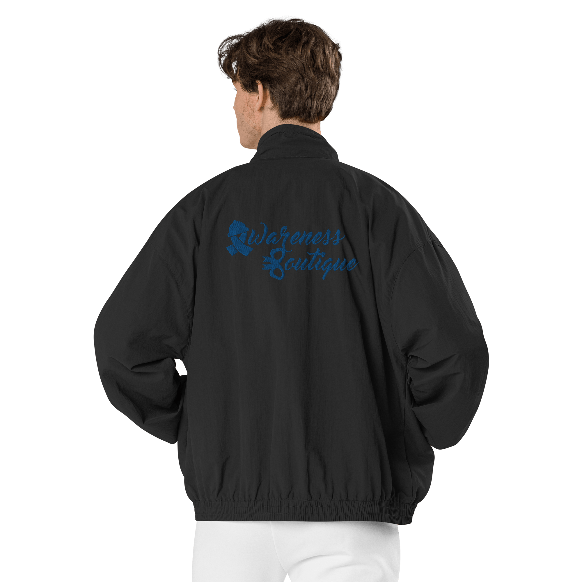 Awareness Boutique Blue Ribbon Recycled Tracksuit Jacket - Awareness Boutique