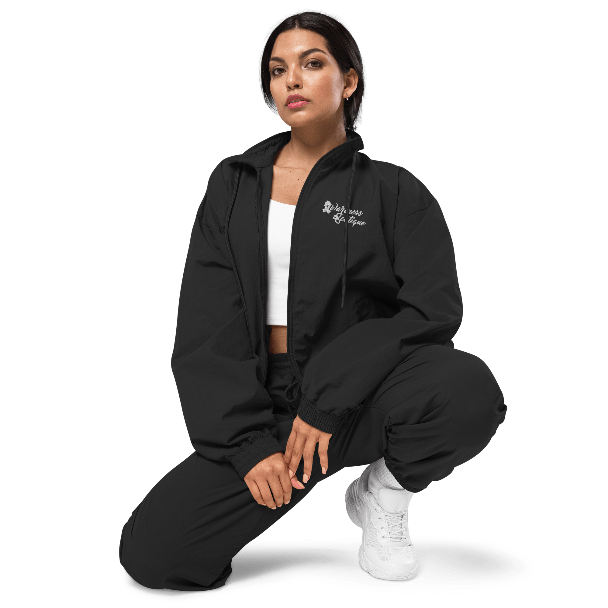 Awareness Boutique Recycled Tracksuit Jacket {Embroidered Logo} - Awareness Boutique