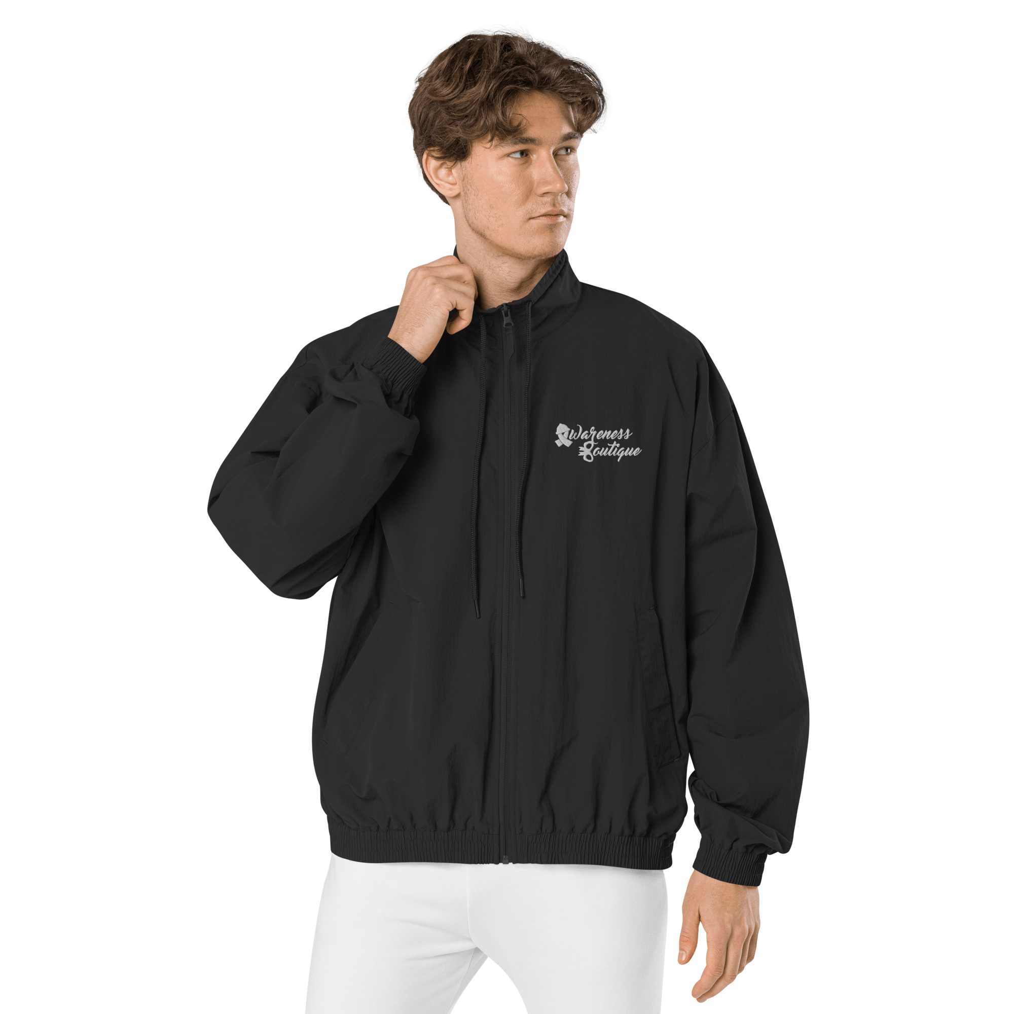 Awareness Boutique Recycled Tracksuit Jacket {Embroidered Logo} - Awareness Boutique
