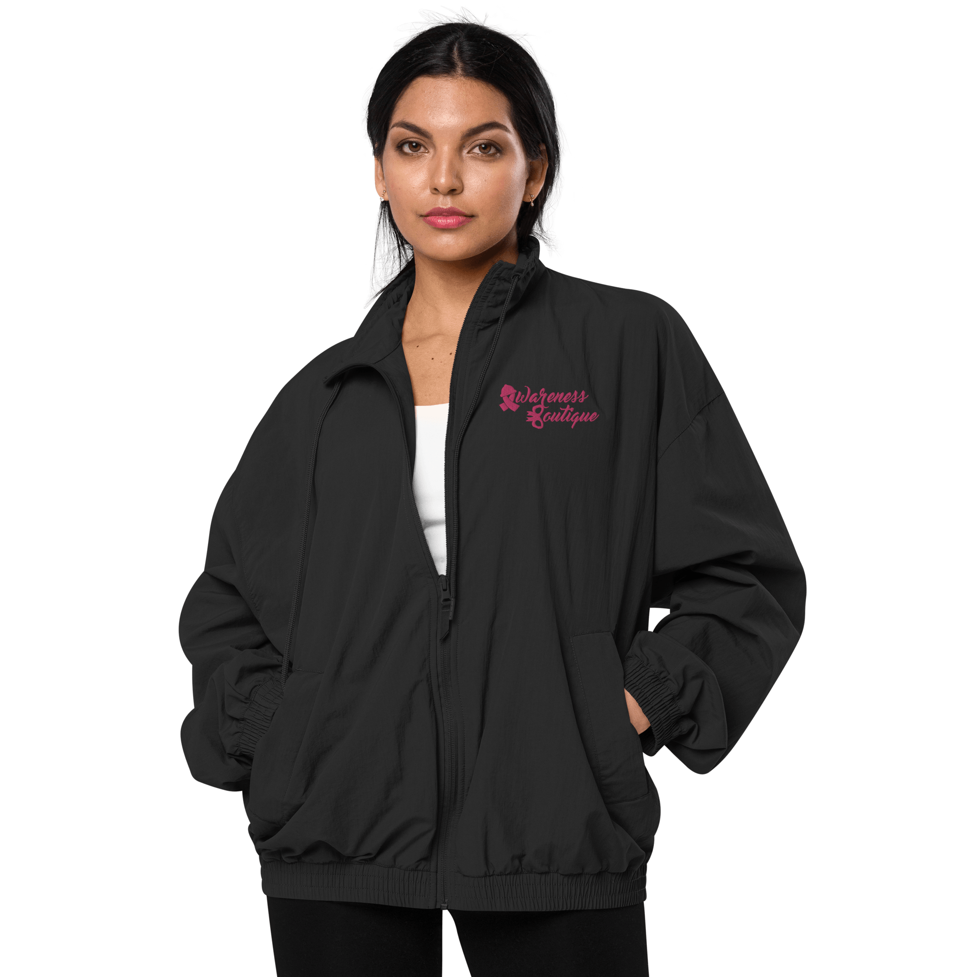 Awareness Boutique Pink Ribbon Recycled Tracksuit Jacket - Awareness Boutique