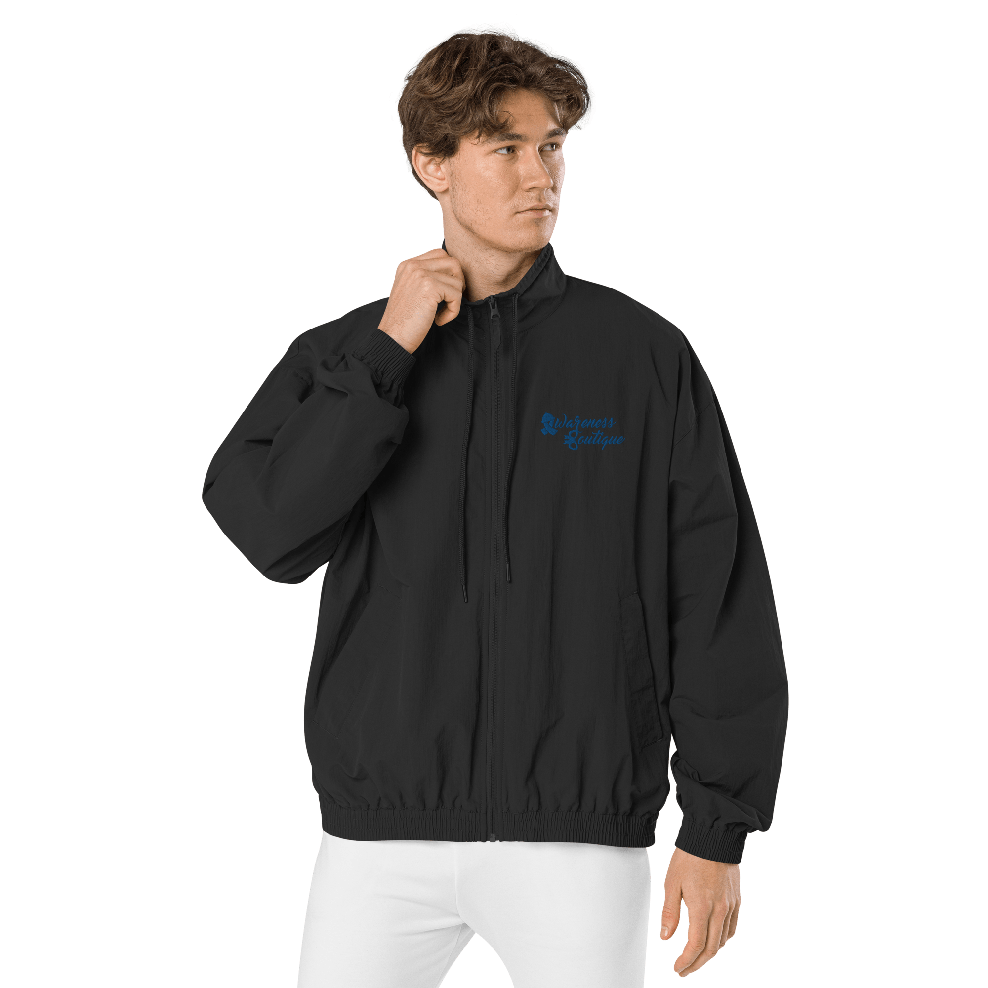 Awareness Boutique Blue Ribbon Recycled Tracksuit Jacket - Awareness Boutique