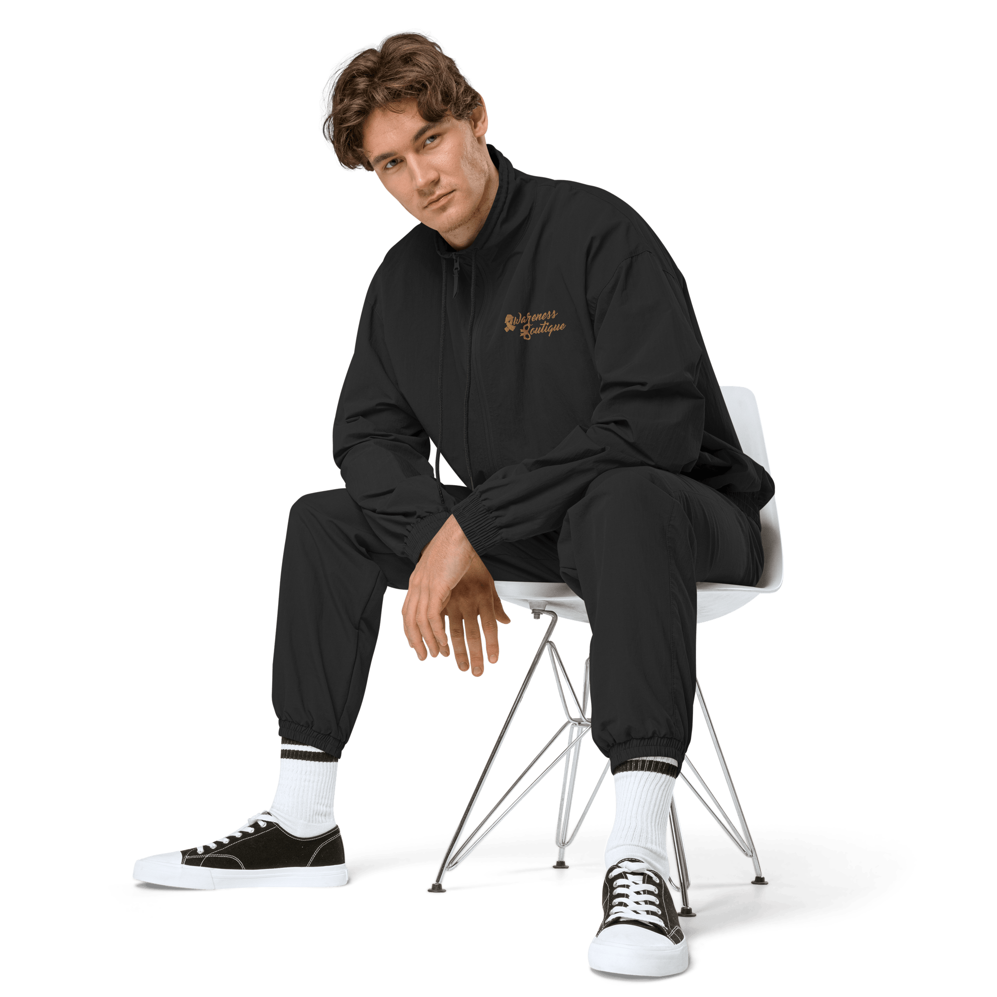Awareness Boutique Gold Ribbon Recycled Tracksuit Jacket - Awareness Boutique
