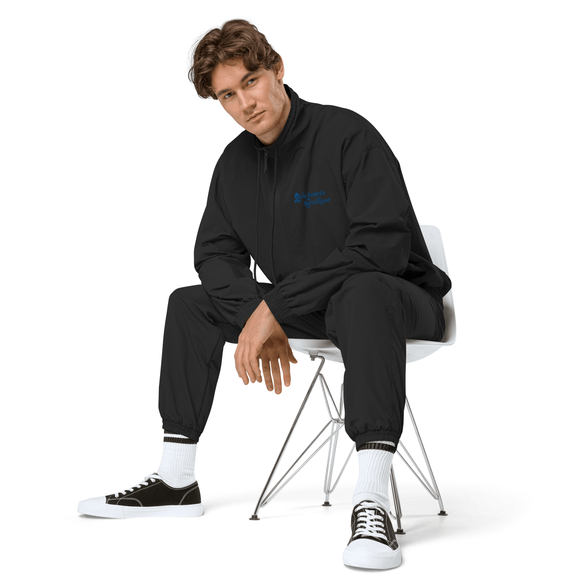 Awareness Boutique Blue Ribbon Recycled Tracksuit Jacket - Awareness Boutique