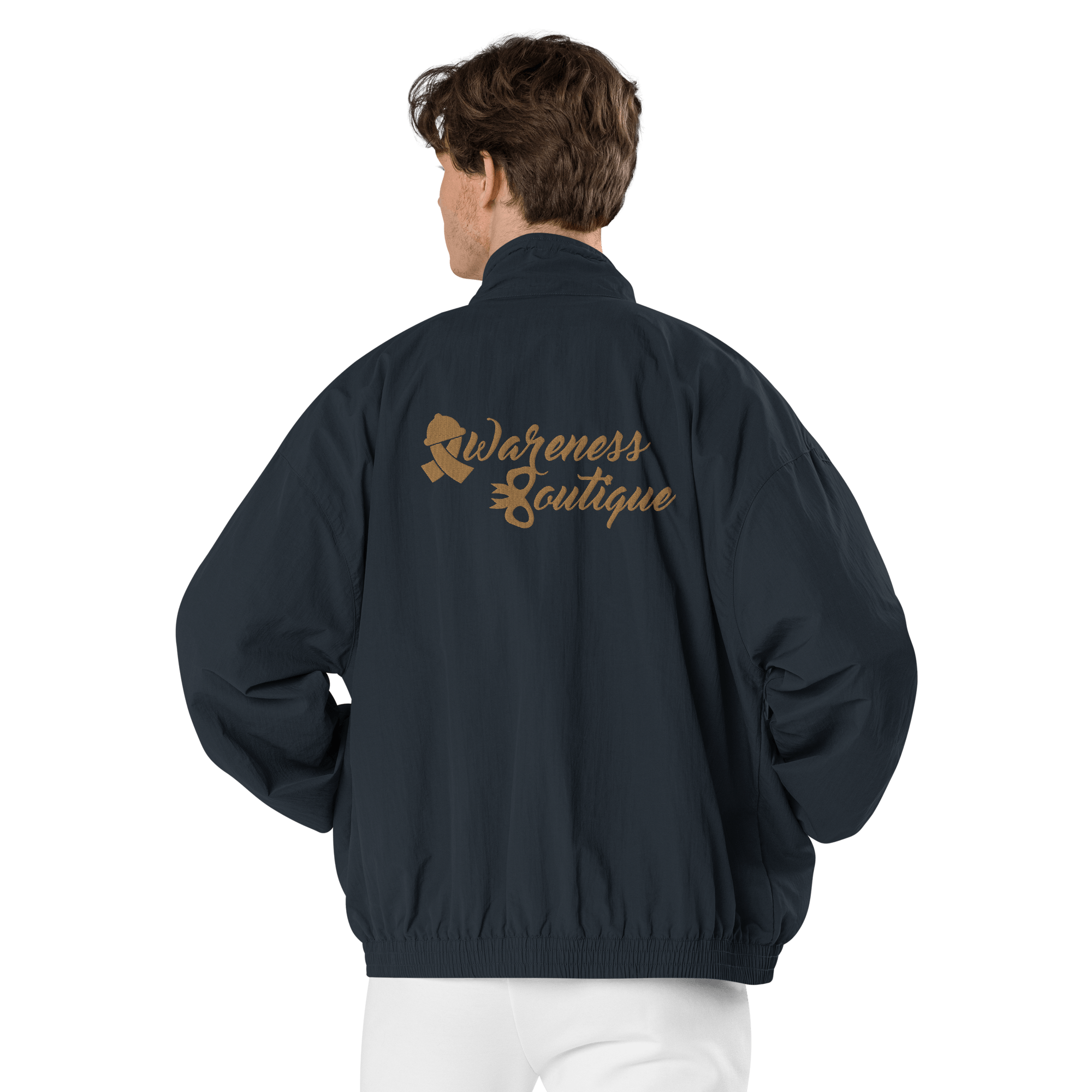 Awareness Boutique Gold Ribbon Recycled Tracksuit Jacket - Awareness Boutique