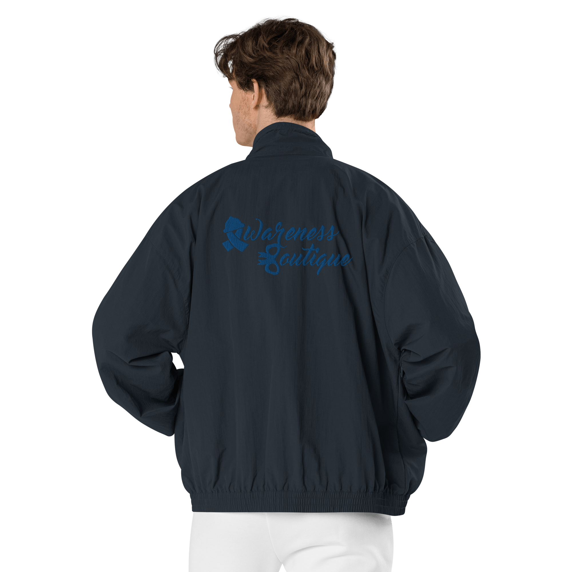 Awareness Boutique Blue Ribbon Recycled Tracksuit Jacket - Awareness Boutique