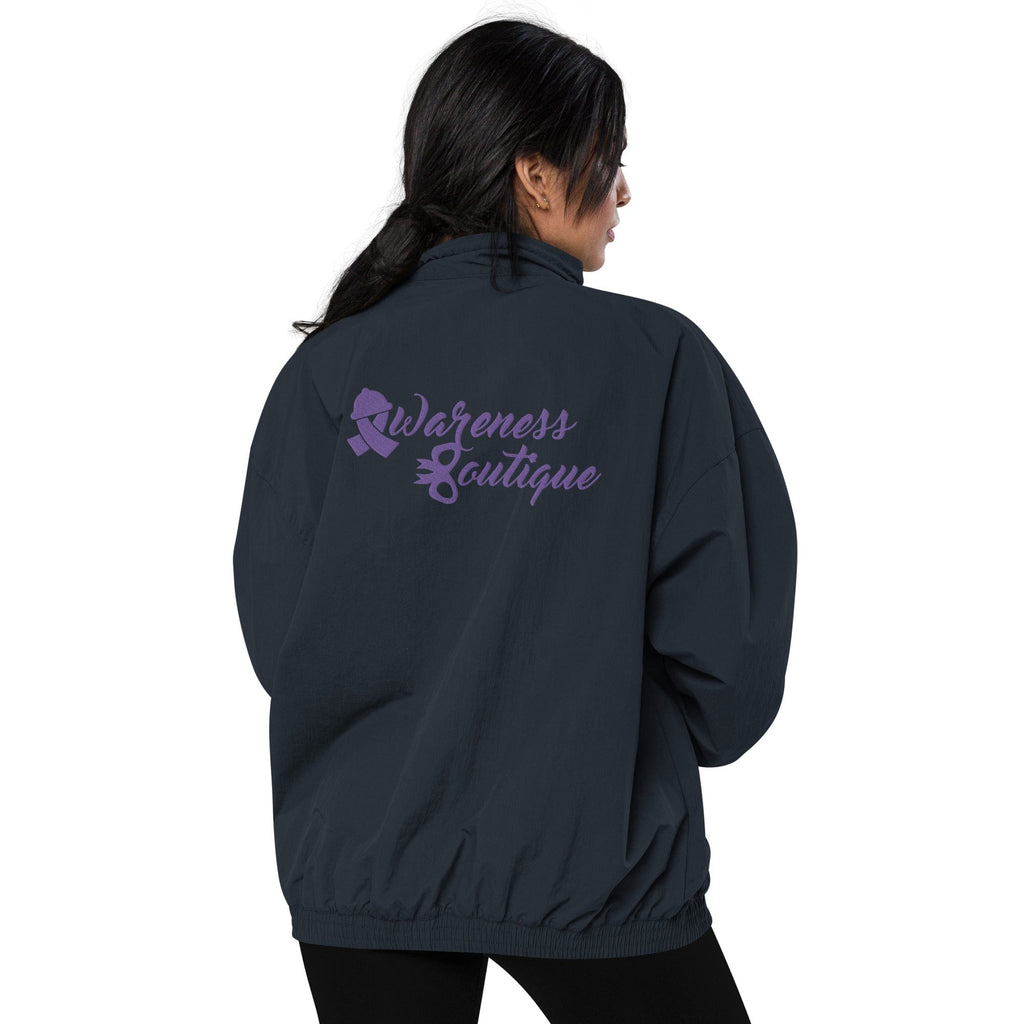 Awareness Boutique Purple Ribbon Recycled Tracksuit Jacket - Awareness Boutique