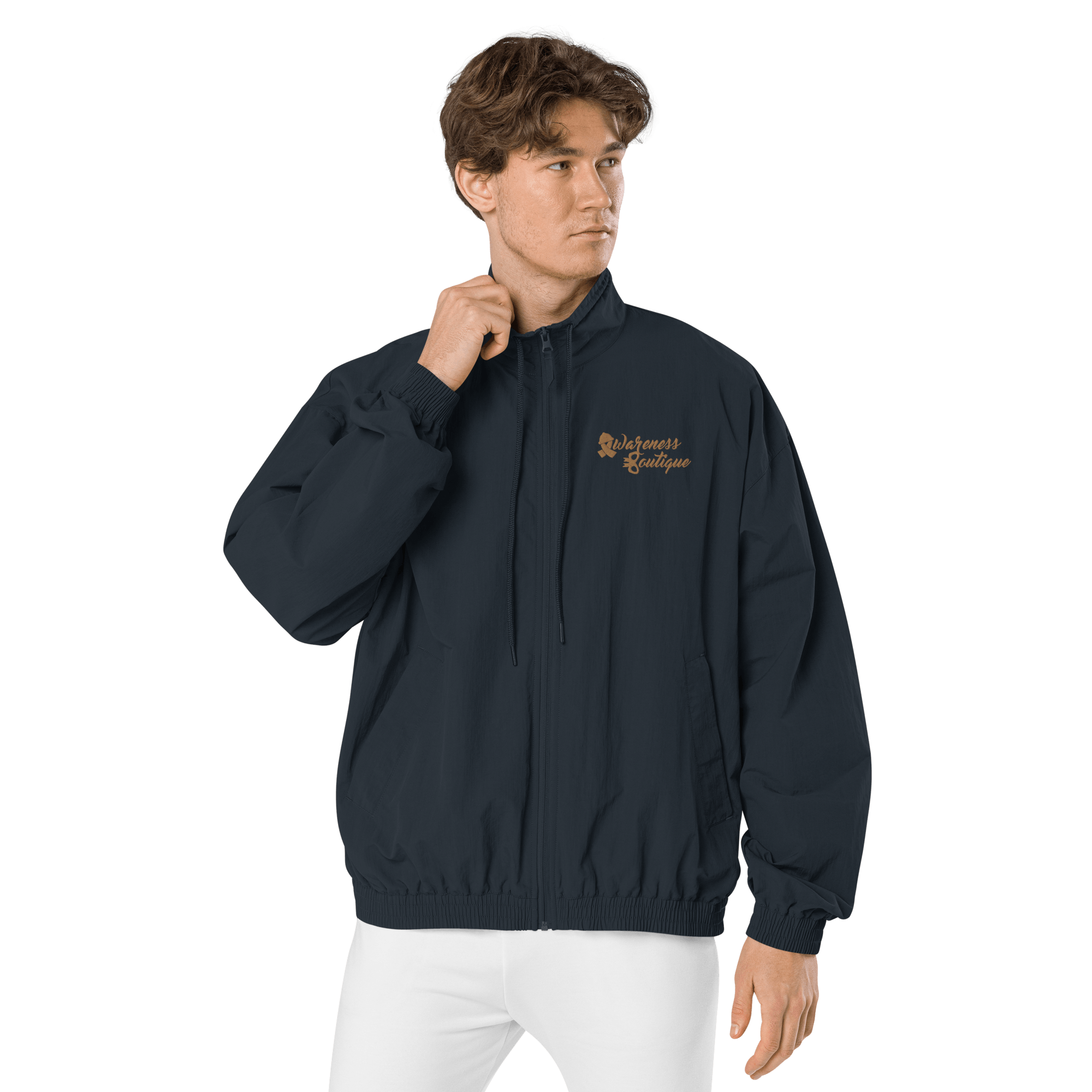 Awareness Boutique Gold Ribbon Recycled Tracksuit Jacket - Awareness Boutique