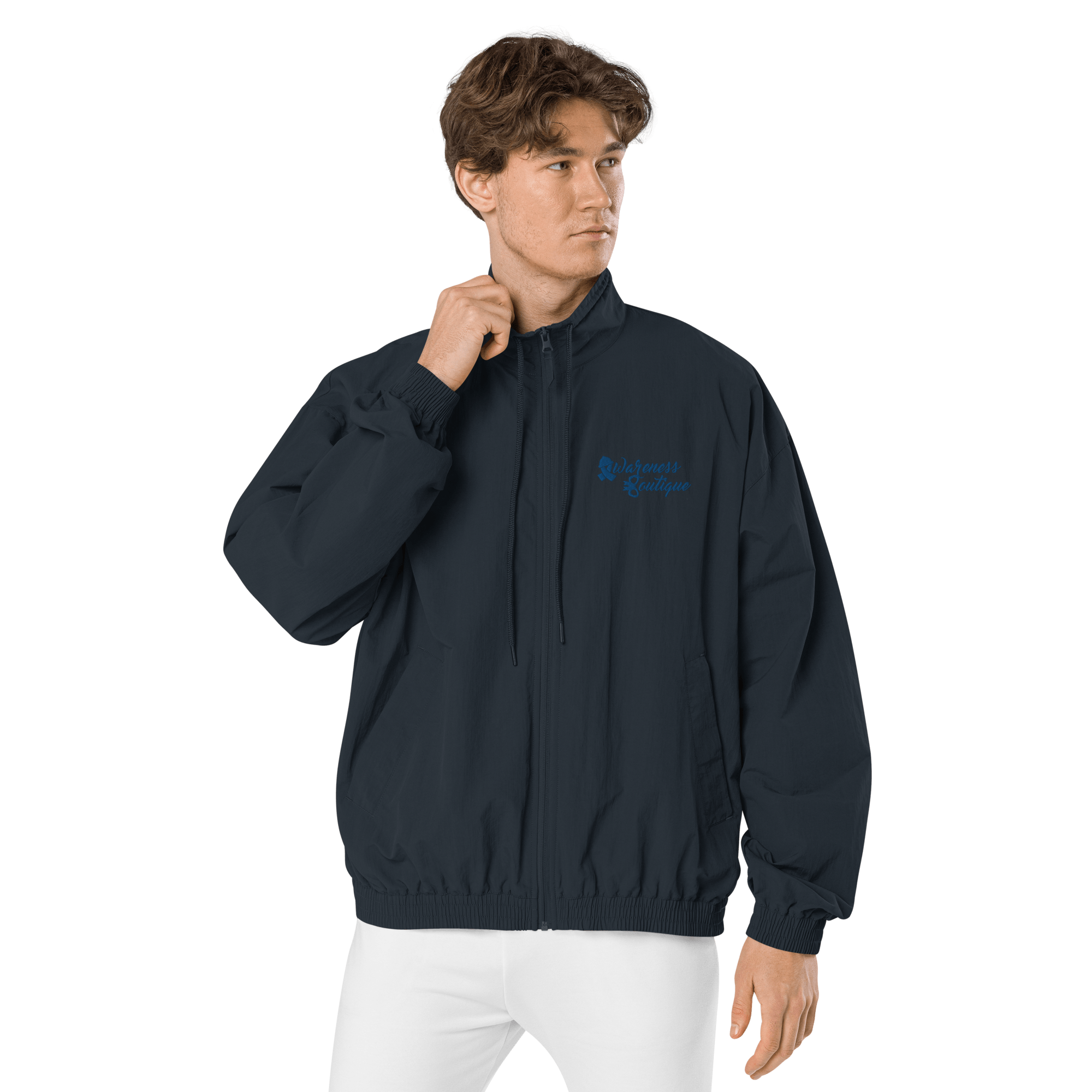 Awareness Boutique Blue Ribbon Recycled Tracksuit Jacket - Awareness Boutique