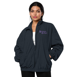 Awareness Boutique Purple Ribbon Recycled Tracksuit Jacket - Awareness Boutique