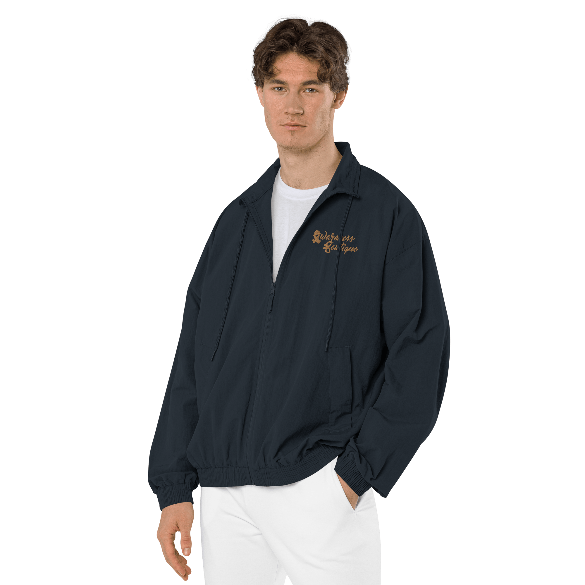 Awareness Boutique Gold Ribbon Recycled Tracksuit Jacket - Awareness Boutique