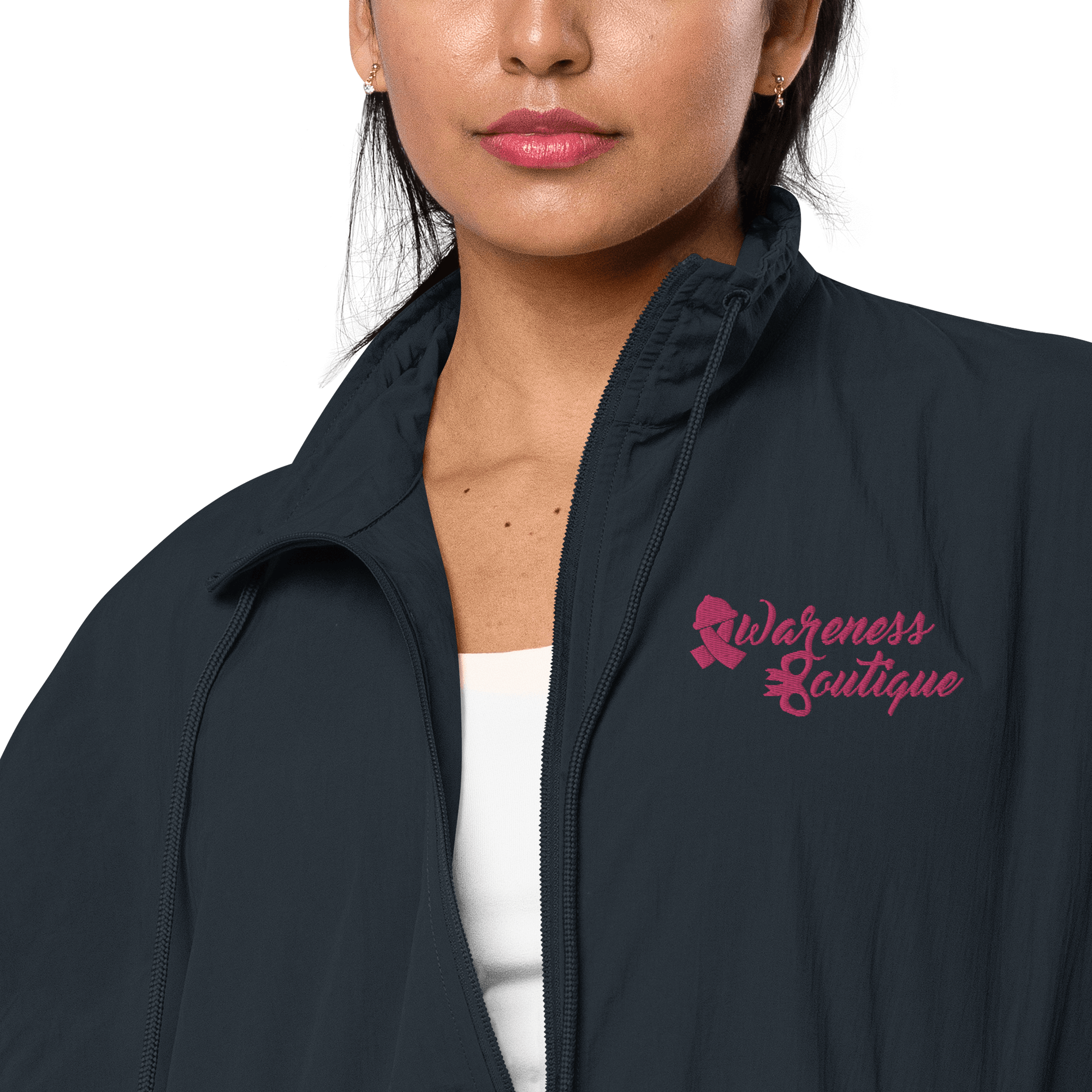 Awareness Boutique Pink Ribbon Recycled Tracksuit Jacket - Awareness Boutique