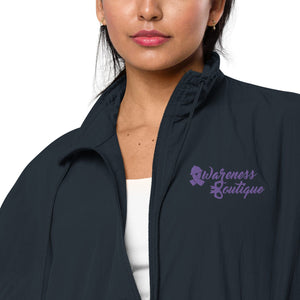 Awareness Boutique Purple Ribbon Recycled Tracksuit Jacket - Awareness Boutique