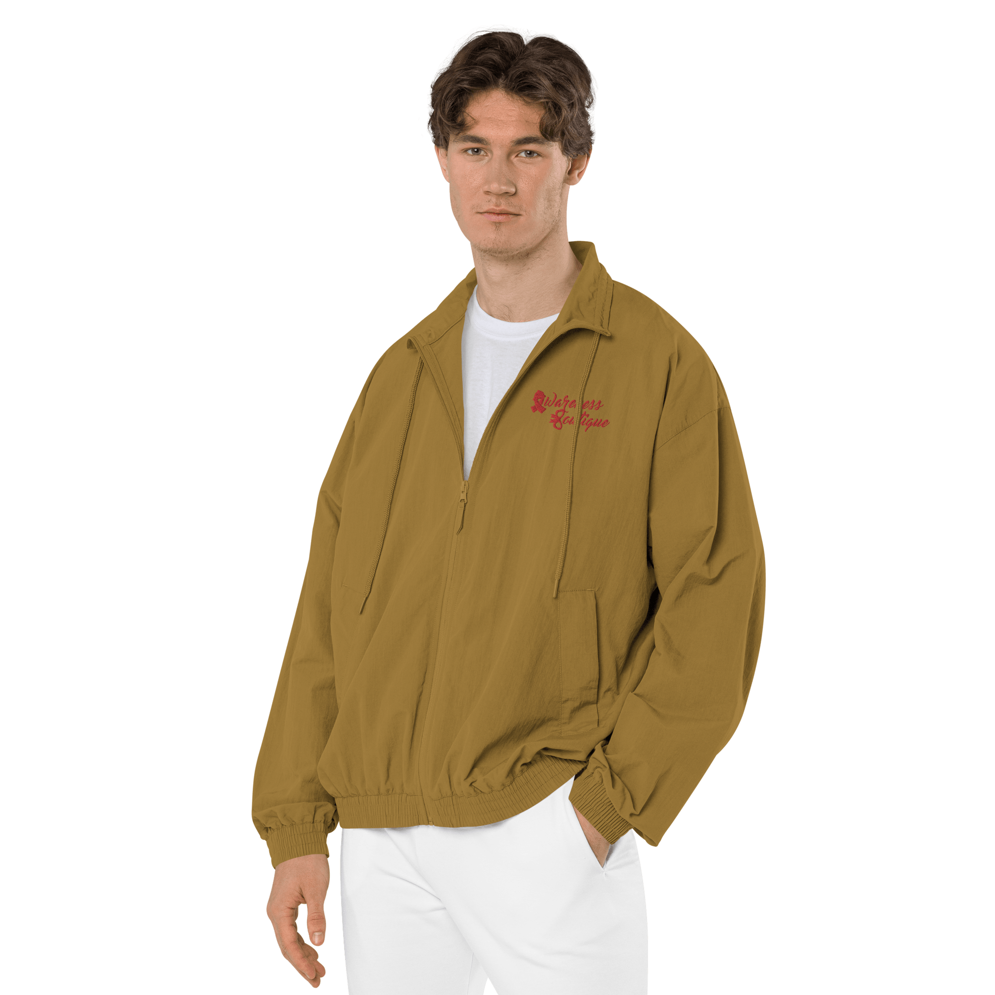 Awareness Boutique Red Ribbon Recycled Tracksuit Jacket - Awareness Boutique